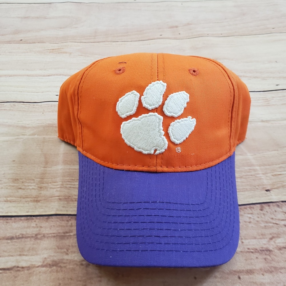 Clemson Tigers Hat Cap Mens Strap Back Orange Purple College Football Adult‎